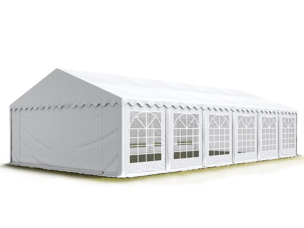 Fehér 8 × 12 m-es PVC Premium rendezvénysátor