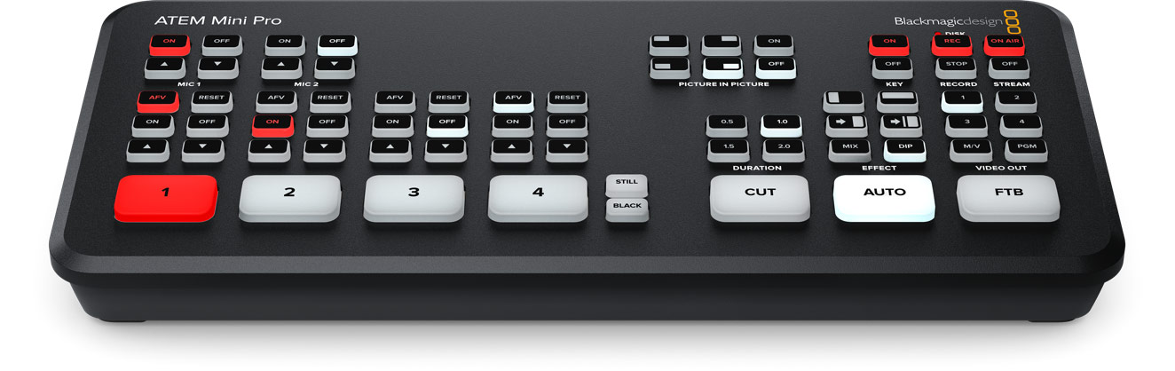 Blackmagic ATEM Mini Pro Blackmagic ATEM Mini Pro – Four-input HDMI video switcher