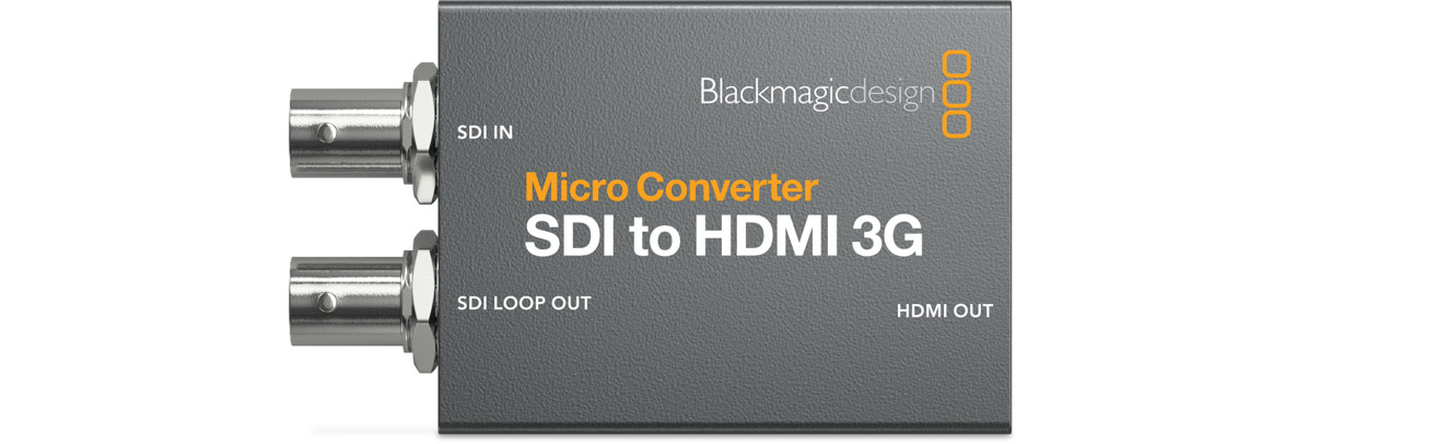 Blackmagic Micro Converter SDI to HDMI 3G Blackmagic Micro Converter SDI to HDMI 3G – SDI–HDMI konverter