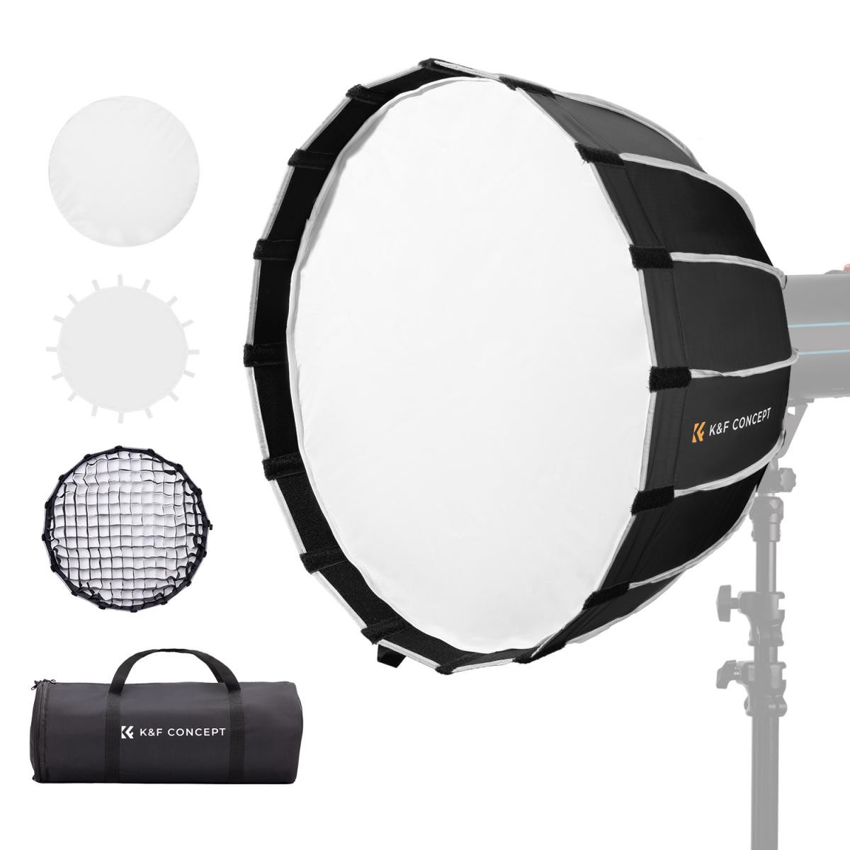 Fényformálók és derítők K&F Concept softbox a bérelhető fényformálók között